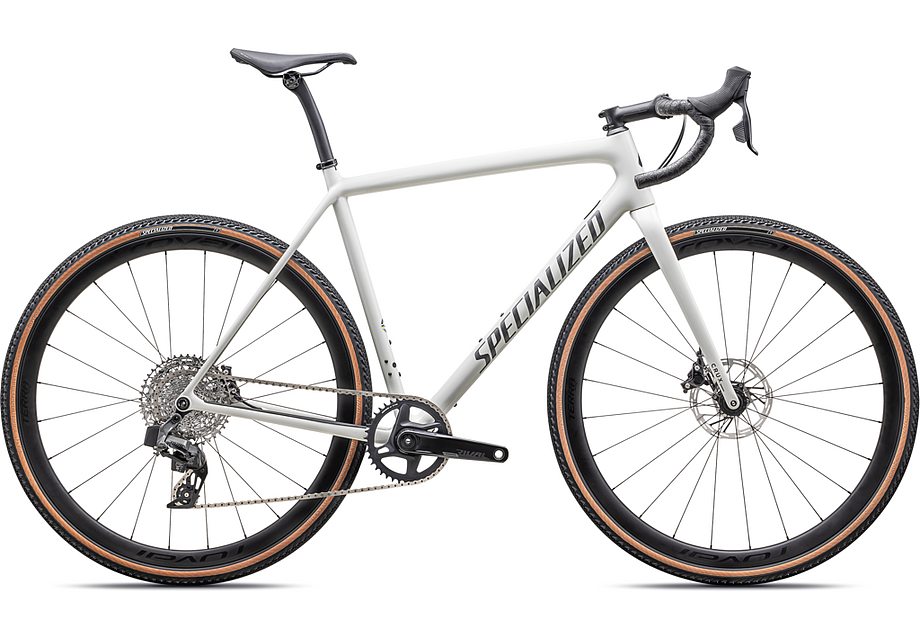 2025 Specialized crux expert bike gloss dune white/smoke liquid