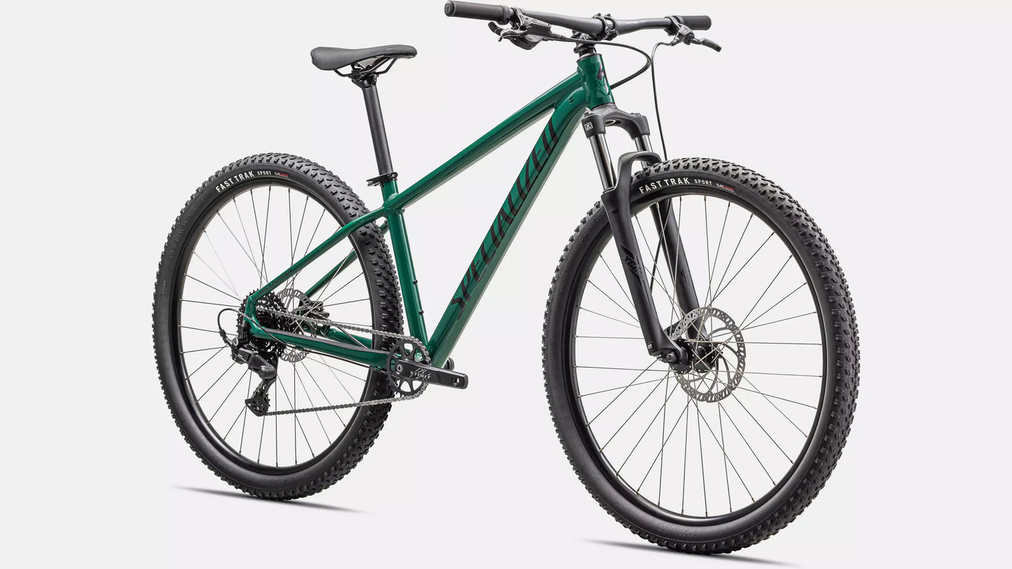 2025 Specialized rockhopper sport bike gloss pine green / obsidian l