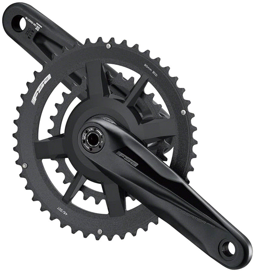 Full Speed Ahead Gossamer Pro AGX+ 2x Crankset - 170mm 11-Speed 46/30t DM/90 BCD 24mm MegaExo Spindle N11 BLK