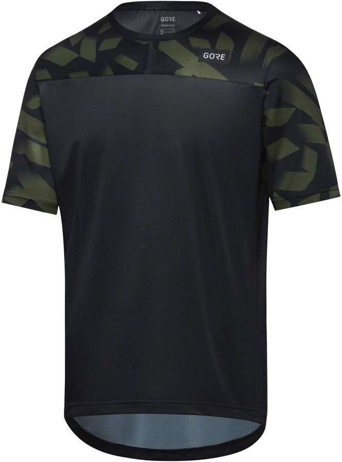 Gorewear Trail KPR Daily Jersey - Black/Green Mens Medium