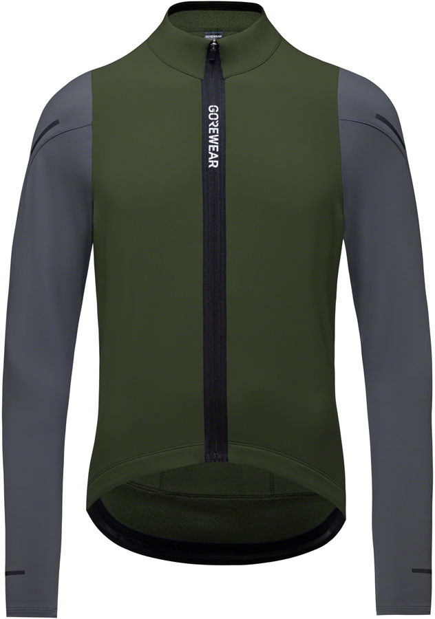 Gorewear Spinshift Thermo Long Sleeve Jersey - Green/Graphite Mens