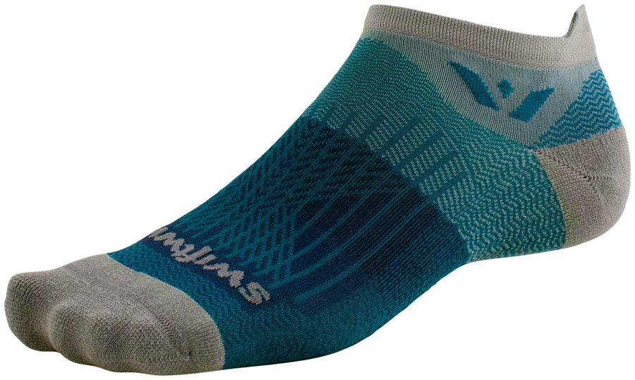 Swiftwick Aspire Zero Tab Socks - Pewter Navy Large