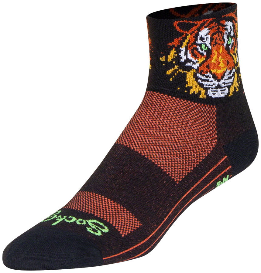 SockGuy Classic Easy Tiger Socks - 3" Large/X-Large