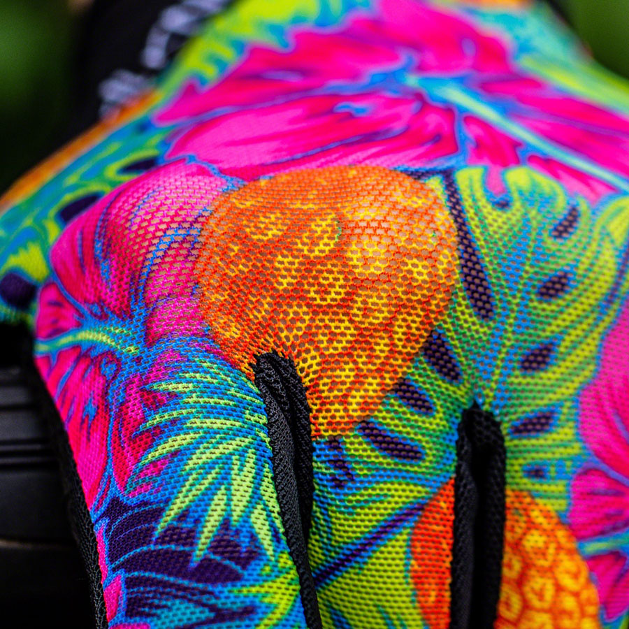 Handup Vented Gloves - Pineapples Carribbean Full Finger Medium