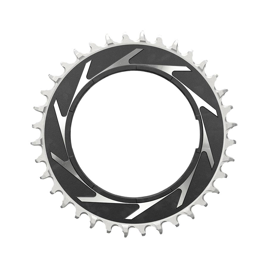 SRAM XX SL Eagle T-Type Thread Mount Chainring - 36t 12-Speed Thread Mount For XX SL PM Spider 3mm Offset Aluminum BLK/Silver