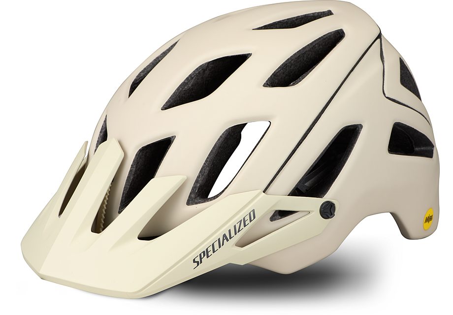 Specialized ambush angi mips helmet satin white mountains/gunmetal l