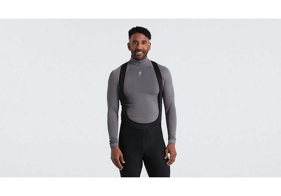 Specialized seamless roll neck baselayer ls men grey s/m