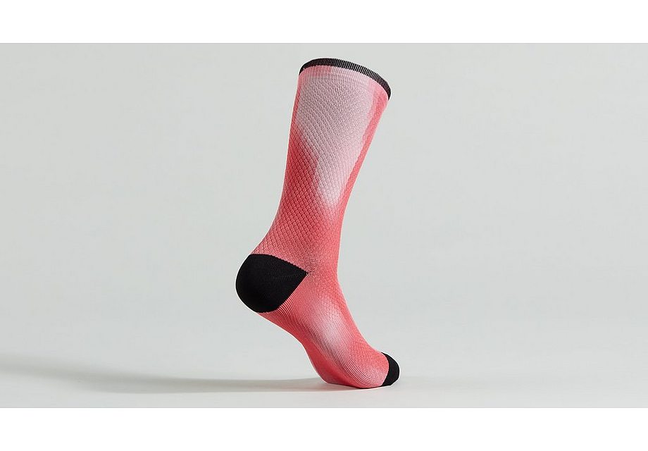 Specialized soft air tall sock vivid coral distortion s