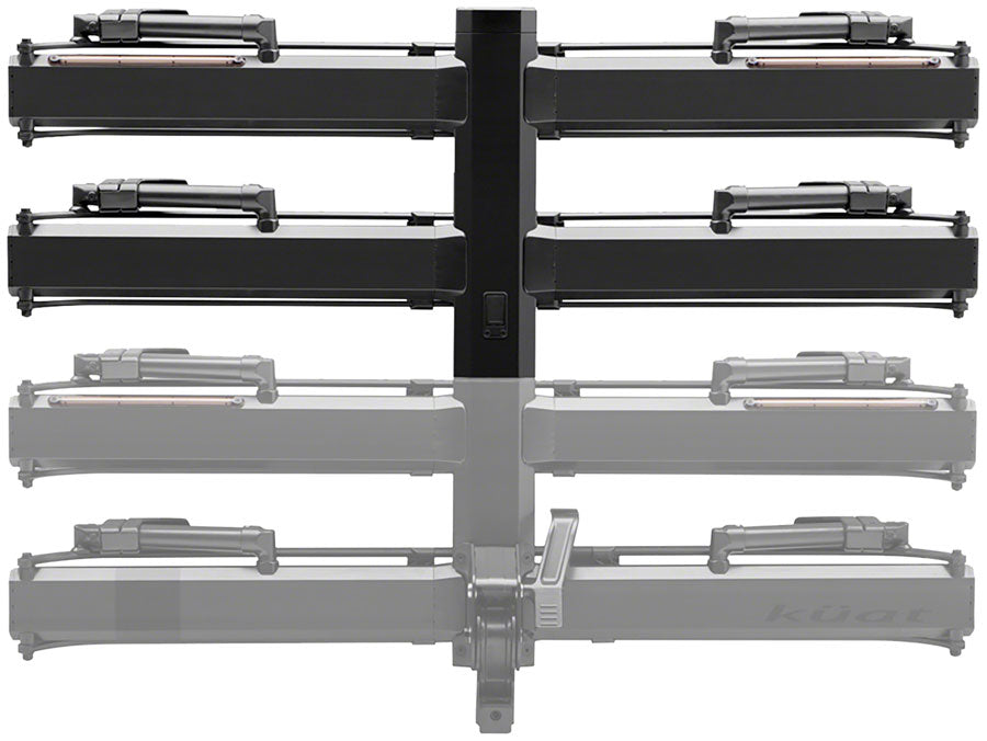 Piston Pro X Hitch Bike Rack Add-On - 2-Bike LED Lights 4-Pin Plug Kashima Coat Galaxy Gray