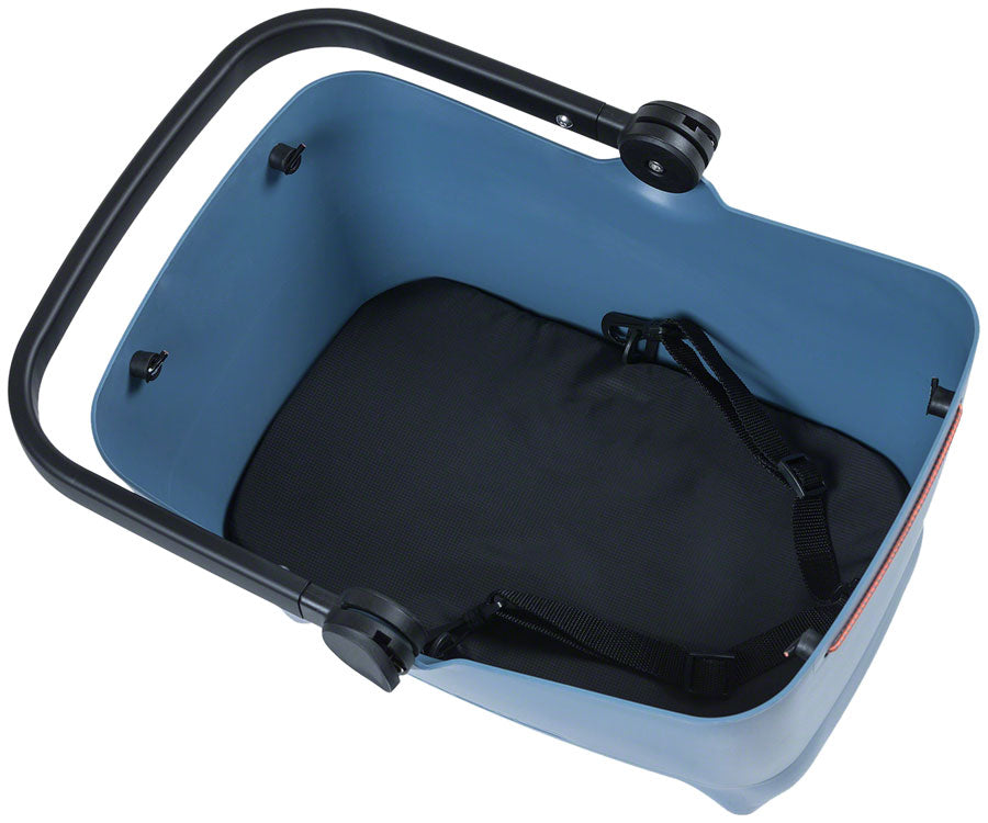 Basil Buddy Dog Bicycle Basket - MIK Mount Faded Denim