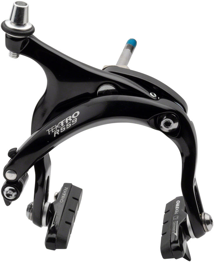 Tektro R559 Road Caliper Brake Rear Dual Pivot Nutted Mounting Bolts High Polish BLK