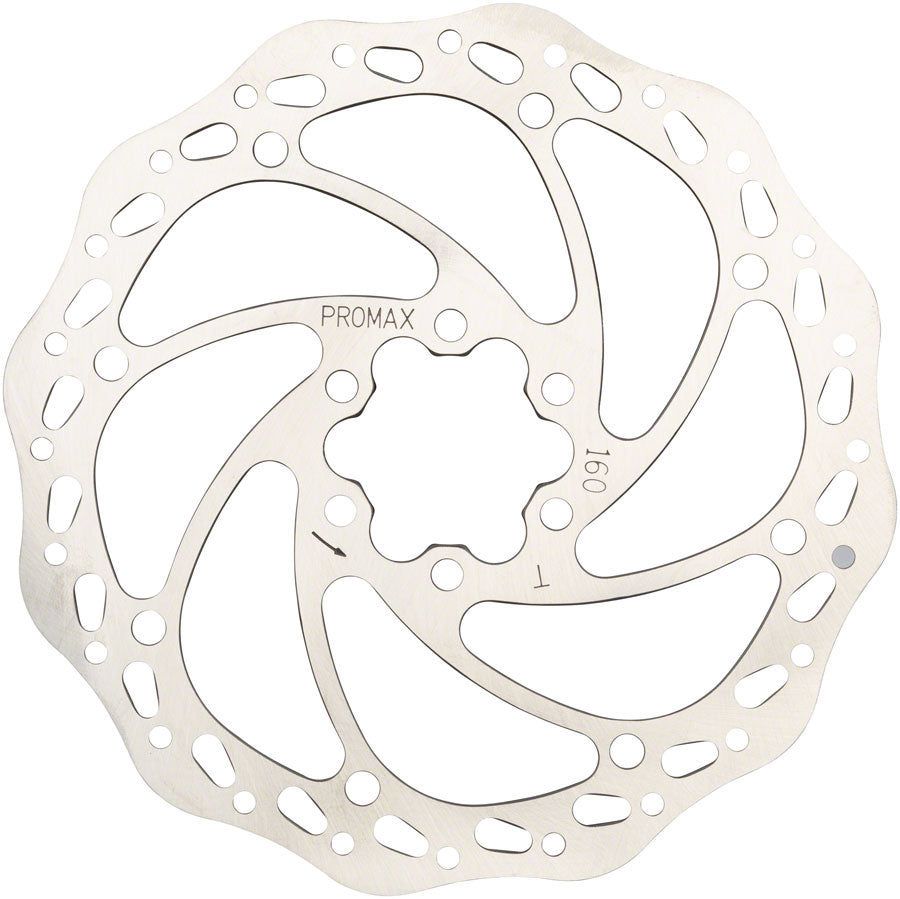 Promax Sport S1 Disc Brake Rotor - 160mm 6-Bolt Silver