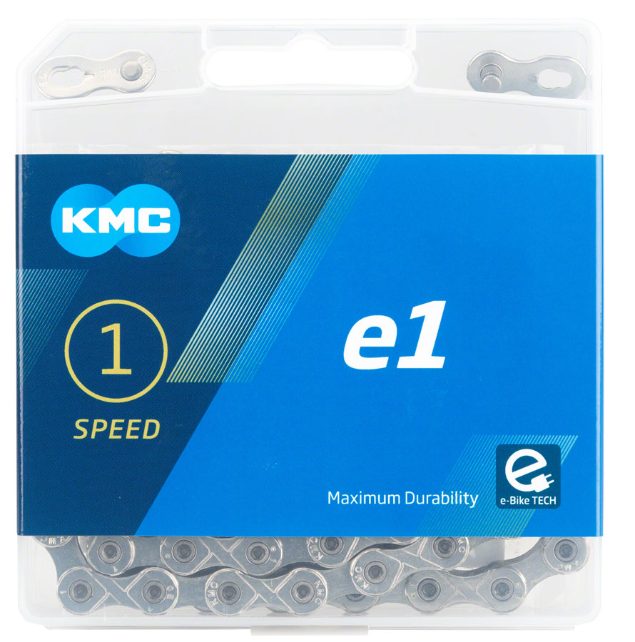 KMC e1 Chain - Single Speed 3/32" 110 Links Silver
