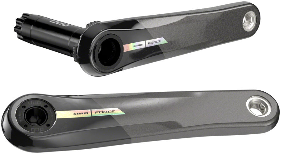 SRAM Force Wide Crank Arm Assembly 12-Speed 8-Bolt Direct Mount  DUB Spindle Interface Iridescent Gray D2