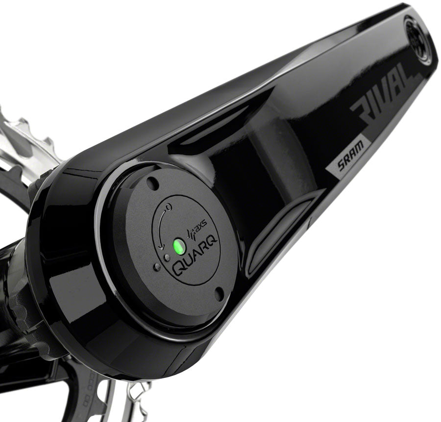 SRAM Rival AXS Crankset Quarq Power Meter - 170mm 12-Speed 48/35t Yaw 107 BCD DUB Spindle Interface BLK D1