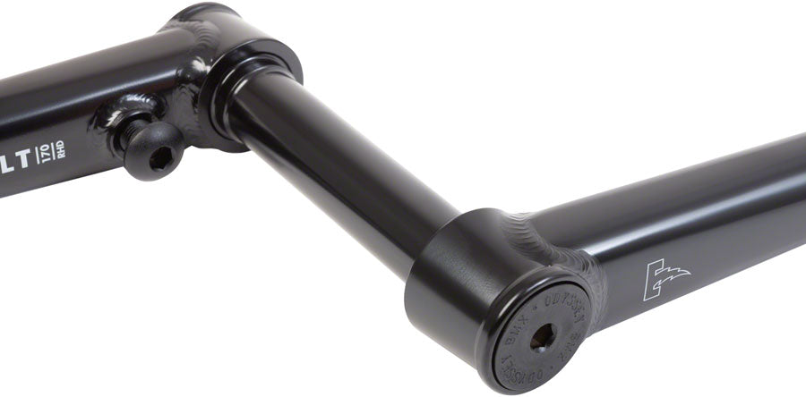 Odyssey Thunderbolt Crankset - 175mm Left Hand Drive Rust Proof Black