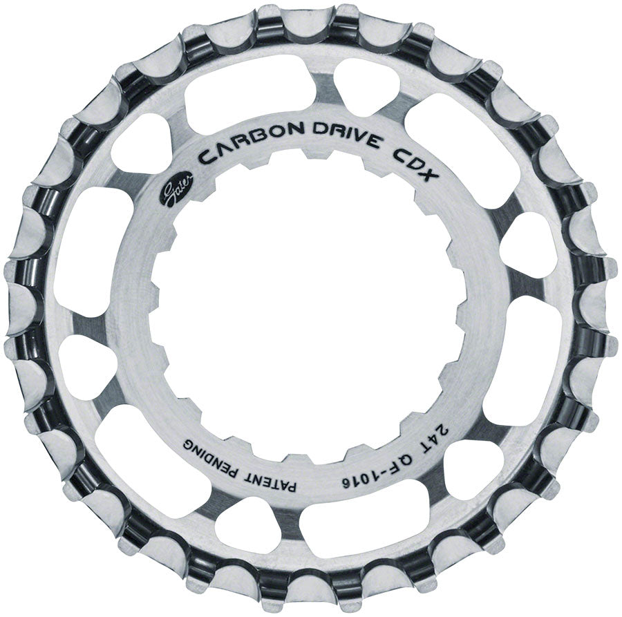 Gates Carbon Drive CDX CenterTrack Front Sprocket - 24t For Bosch GEN 2 Silver
