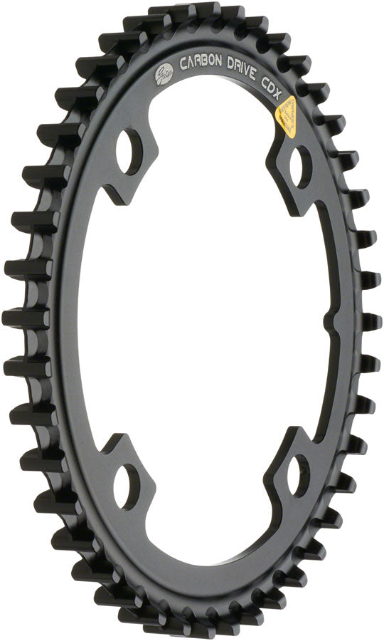 Gates Carbon Drive CDX CenterTrack Front Belt Drive Ring - 39t 4-Bolt 104mm BCD BLK