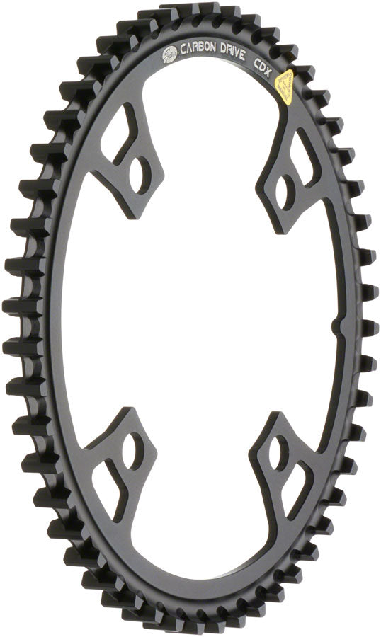 Gates Carbon Drive CDX CenterTrack Front Belt Drive Ring - 50t 4-Bolt 104mm BCD BLK