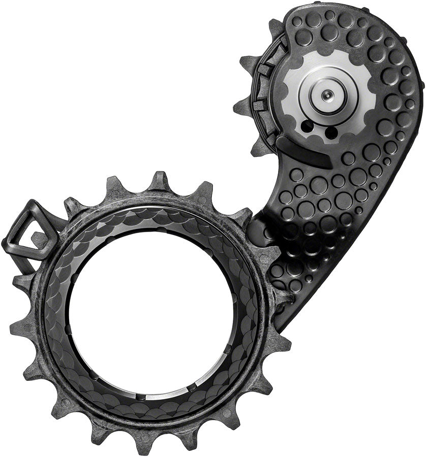absoluteBLACK HOLLOWcage Oversized Derailleur Pulley Cage - For Shimano Dura-Ace 9250 Full Ceramic Bearings Carbon Cage BLK