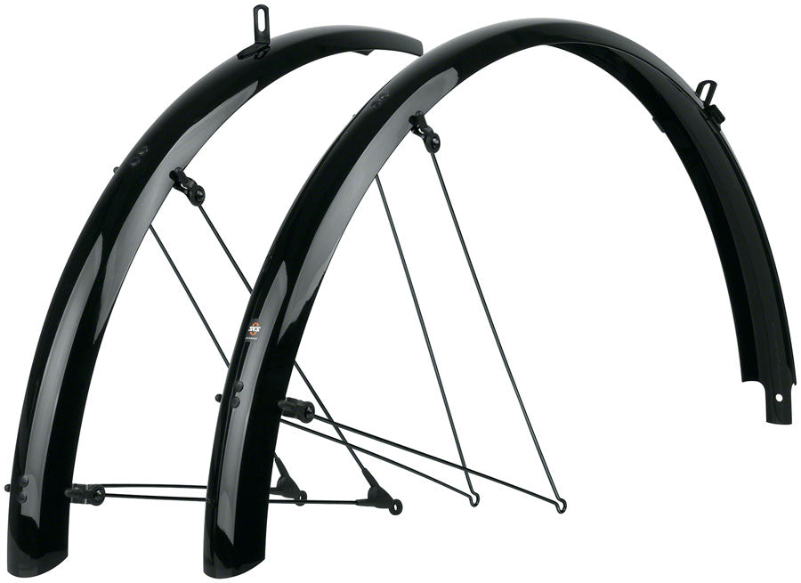 SKS B55 Bluemels Full Coverage Fender Set - 55mm 700 x 38-47 Black