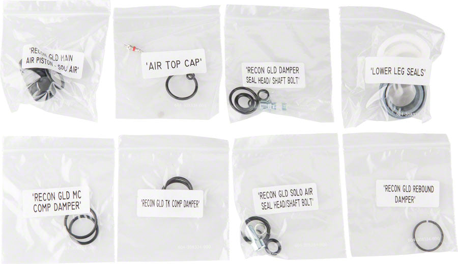 RockShox Fork Service Kit Full: Recon Gold (2013-2016) Solo Air