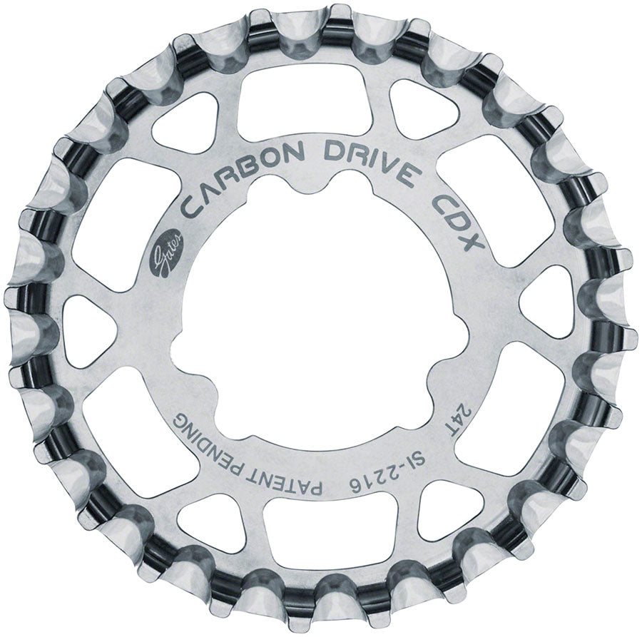 Gates Carbon Drive CDX CenterTrack Rear Sprocket - 24t For Sturmey-Archer 31.85mm 3-Lobe Silver