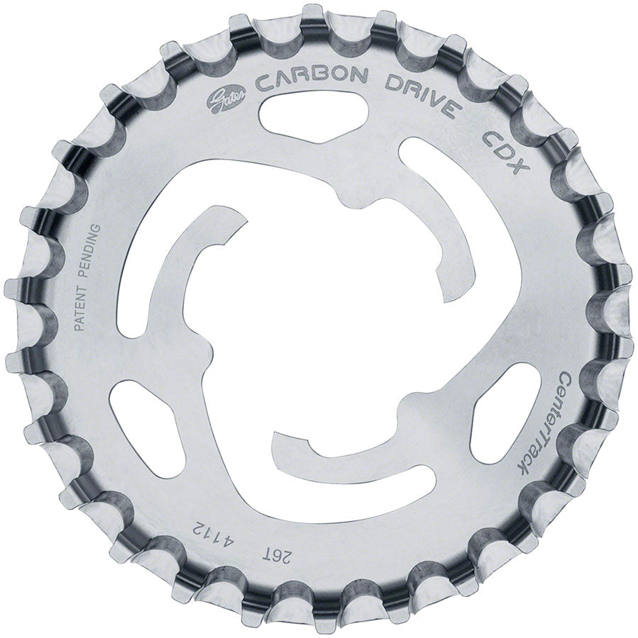 Gates Carbon Drive CDX CenterTrack 3-Lobe SureFit™ Rear Sprocket - 26t Shimano/SRAM 3-Lobe Silver