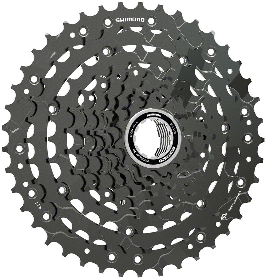 Shimano CUES CS-LG400-9 Cassette - 9-Speed 11-41t LINKGLIDE Black