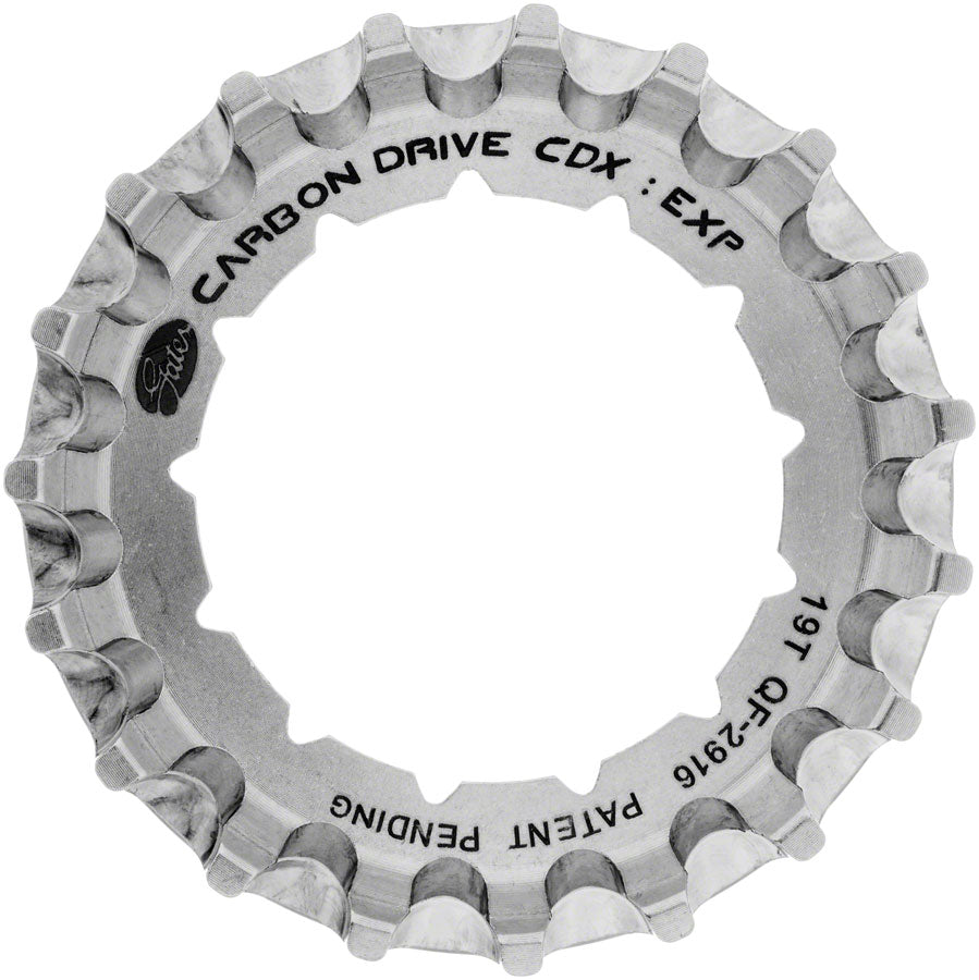 Gates Carbon Drive CDXEXP Centerlock Rear Sprocket - 19t Rohloff Splined Silver