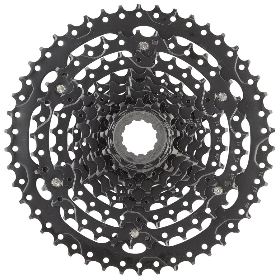 microSHIFT ADVENT Cassette - 9 Speed 11-46T ED Black Hardened Steel Cogs