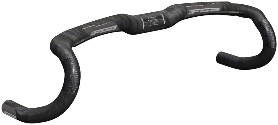 Full Speed Ahead K-Wing AGX Drop Handlebar - Carbon 31.8mm 44cm Carbon