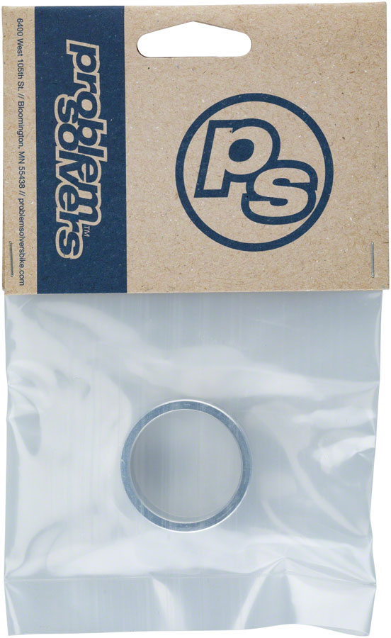 Problem Solvers Headset Stack Spacer - 28.6 15mm Aluminum Silver Sold Each