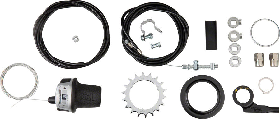 Sturmey Archer RX-RK5 5 Speed Hub: 32H 135OLD 90mm 6-Bolt Disc Silver