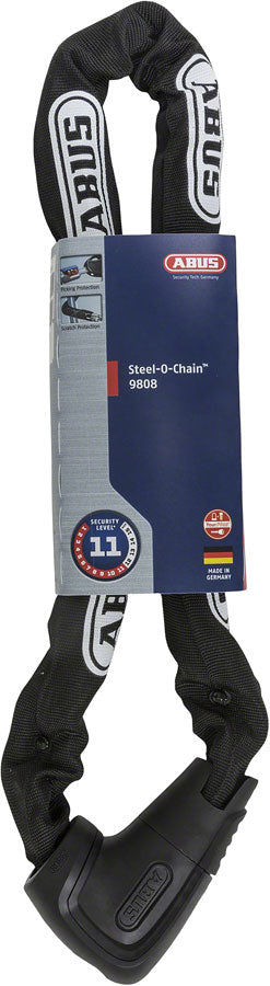 Abus 9808K/85 Steel-O-Chain Key Lock - Black
