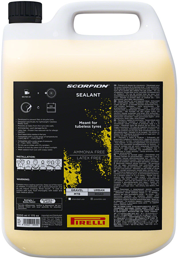 Pirelli Scorpion SmartSeal Tubeless Sealant - 1 Gallon Eco Sealant