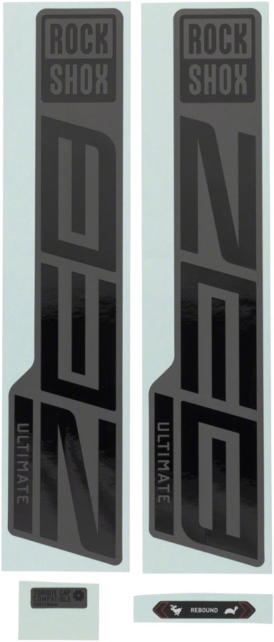 Kit Adesivi Forcella Rockshox ZEB Ultimate – Cromo Olografico Per Ruote 27.5/29 – Nuovo