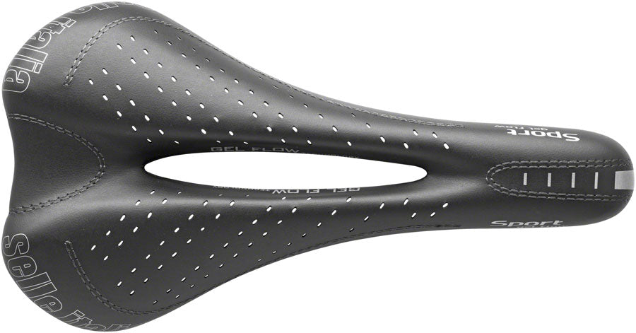 Selle Italia SPORT Gel Flow Saddle - Fec Alloy Black S2