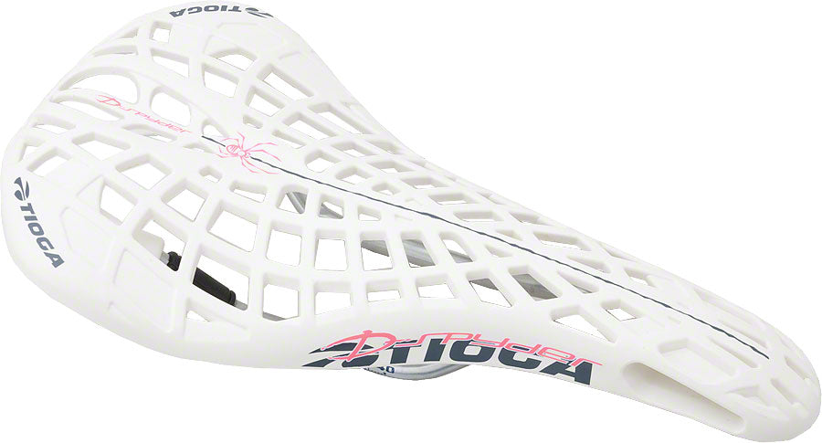 Tioga D-Spyder BMX Seat - Chromoly White