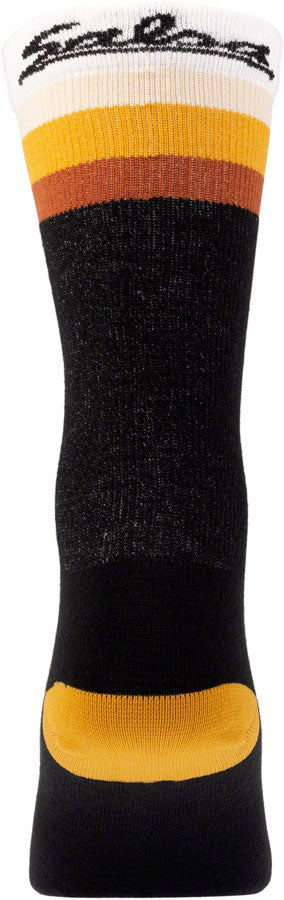 Salsa Latitude Sock - 8" Black White/Stripes Small/ Medium