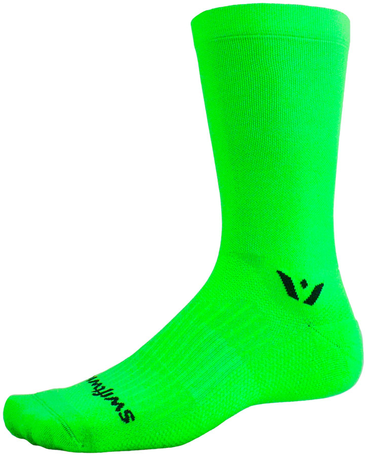 Swiftwick Aspire Seven Socks - 7" Lime Green X-Large