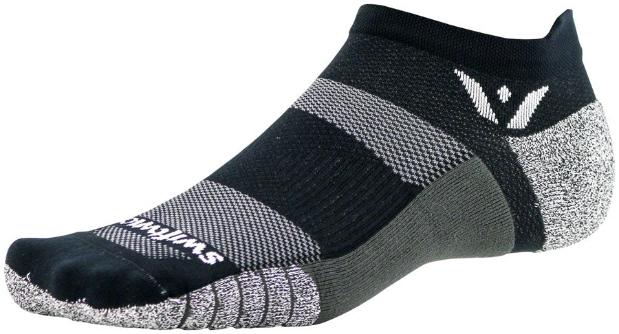 Swiftwick Flite XT No Show Socks - No Show Black Large