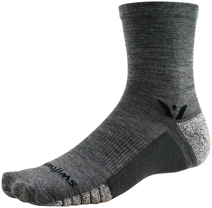Swiftwick Flite XT Trail Mid Crew Socks - 5" Heather X-Large