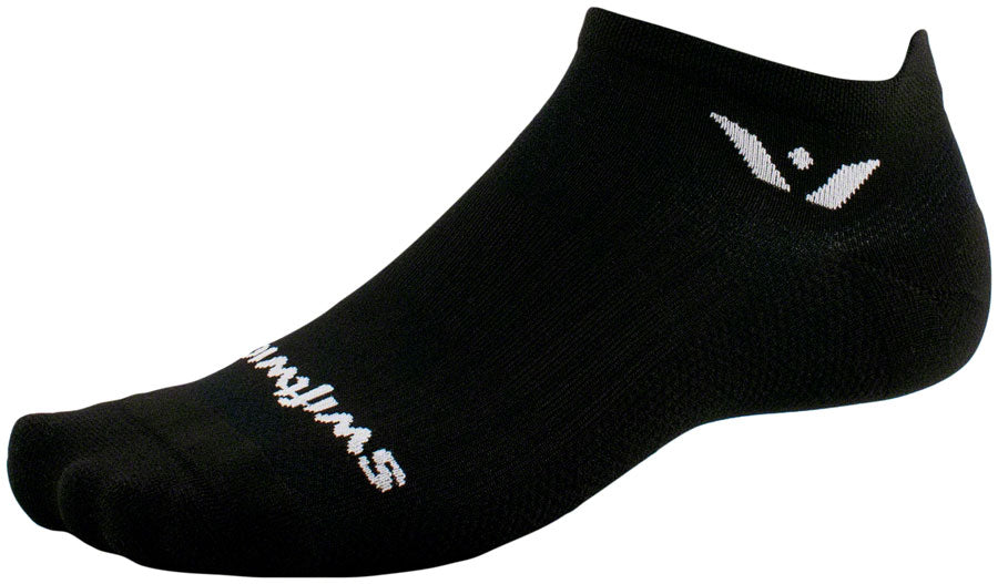 Swiftwick Aspire No Show Socks - Black Medium