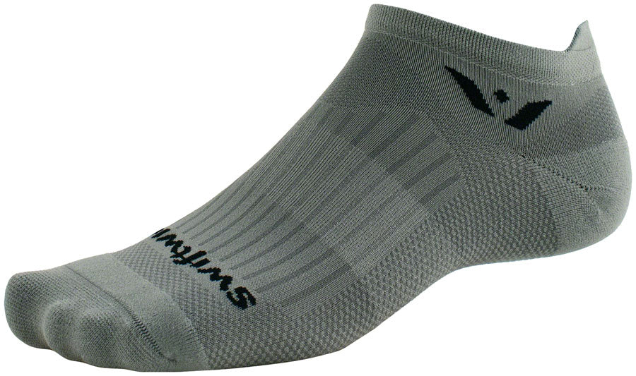 Swiftwick Aspire No Show Socks - Pewter Small