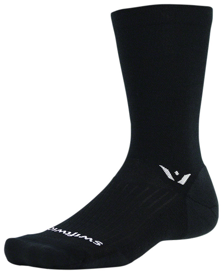 Swiftwick Pursuit Crew Socks - 7" Black X-Large