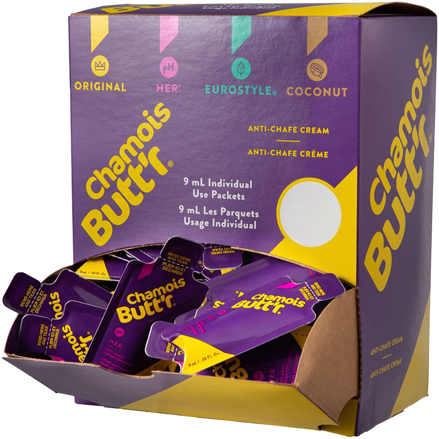 Chamois Buttr Her: 0.3oz Packet POP Box of 75