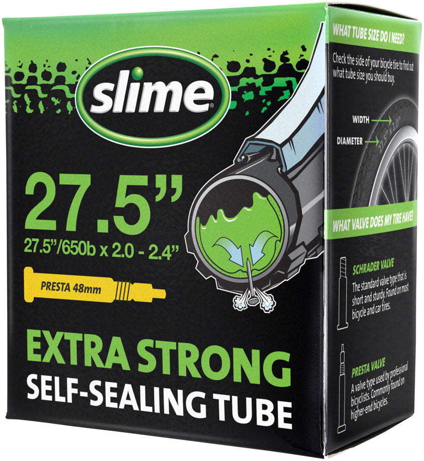 Slime Self-Sealing Tube - 27.5 x 2 - 2.4 48mm Presta Valve