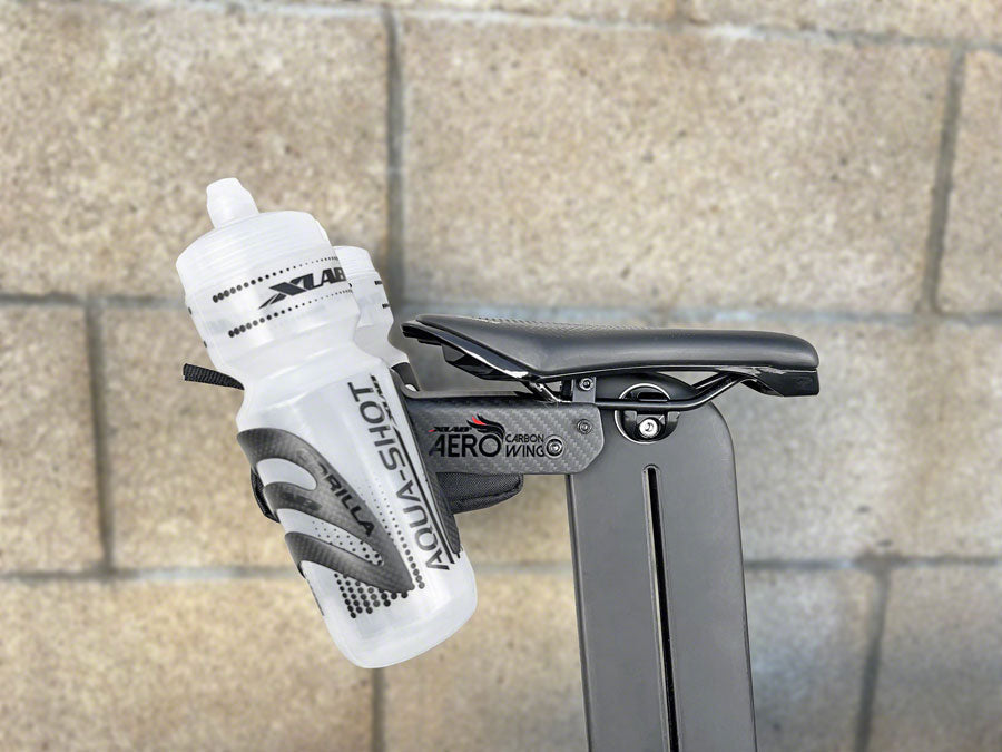 Xlab Aero Carbon Wing Behind Saddle Water Bottle Cage Mount - Carrier Only