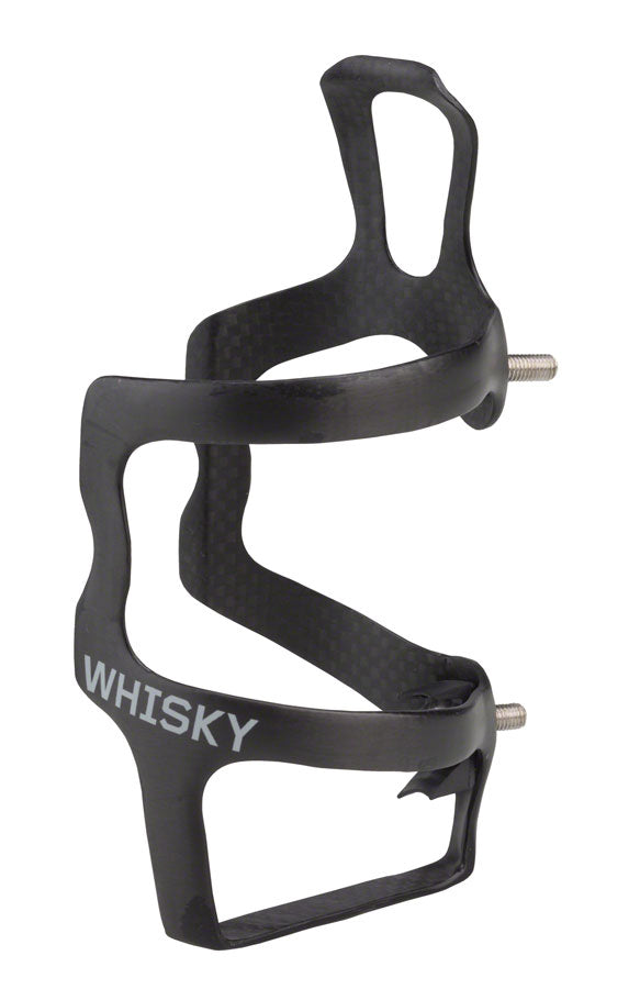WHISKY No.9 SEL Carbon Water Bottle Cage - Left Side Entry Matte Black